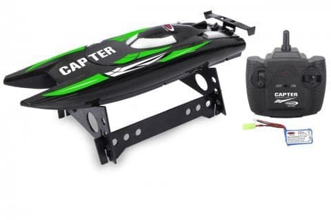Jamara Speedboot LiPo 7.4V svart/grön 2.4GHz