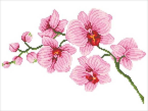 Diamantbroderi Diamond Dotz Orkidé 49x39cm DD6034