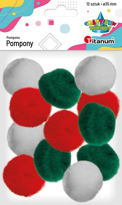 Akryylipompom-sekoitus, 80 kpl