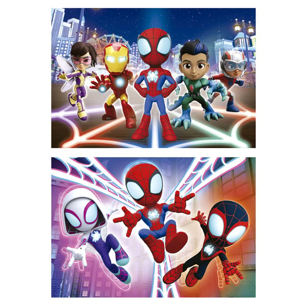Palapeli 2 x 16 palaa. Spidey ja superkaverit (puinen)