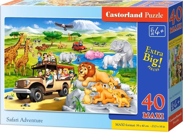 Palapeli 40 maxi - Safari-seikkailu CASTOR