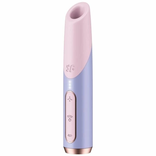 Satisfyer Bold Kiss Wave Rosa-Violett Kompakt Luftpulsenhet Silikon