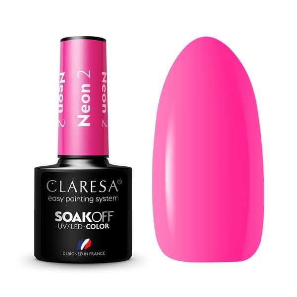 Claresa Soak Off UV/LED Gel Polish Neon 2 5g