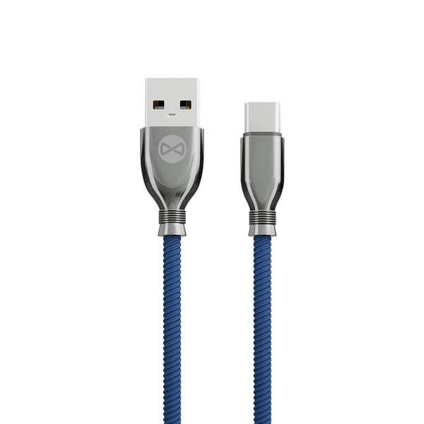 Forever-kaapeli Tornado USB - USB-C 1,0 m 3A laivastonsininen
