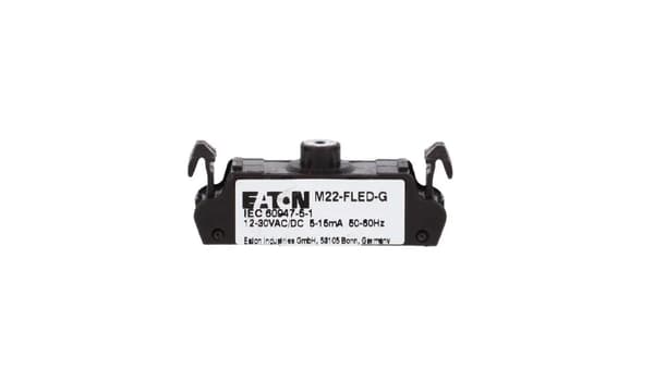 LED fladlampe grøn 12-30V AC/DC M22-FLED-G 180797