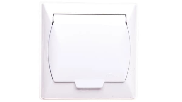 Ospel Socket accent lufttät med jordning vit (GPH-1az/00/W)