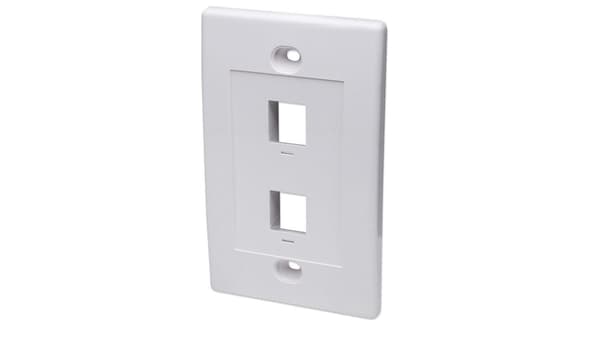Intellinet 163293 Panel til 2x Keystone_ Overflademonteret Stikdåse