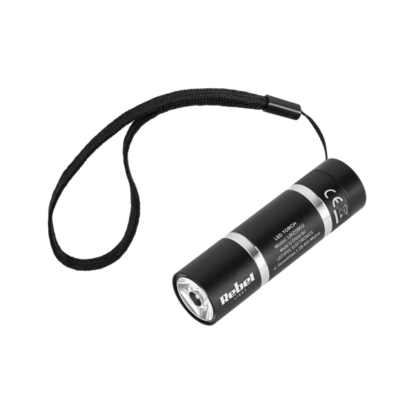 1 W aluminium lommelygte