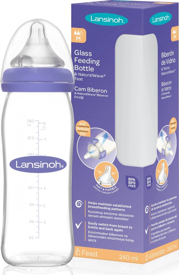 Lansinoh Natural Wave Nappflaska 240ml (7018455)