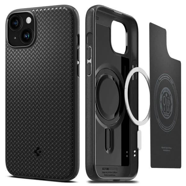 SPIGEN Mag Armor-fodral kompatibelt med MagSafe för IPHONE 15 PLUS matt svart