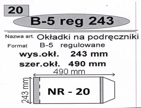 Justerbart stativ B5 nr 20 (50 st) NARNIA