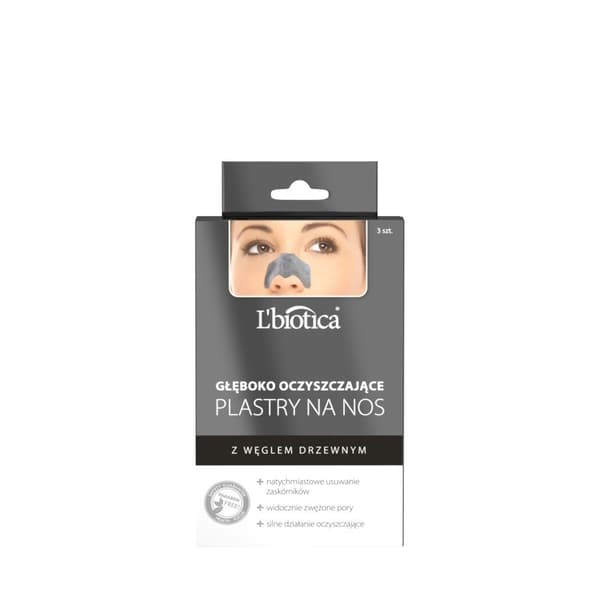 L`Biotica Soil Cleansing Nose Patches med träkol 1 st.-3 st.