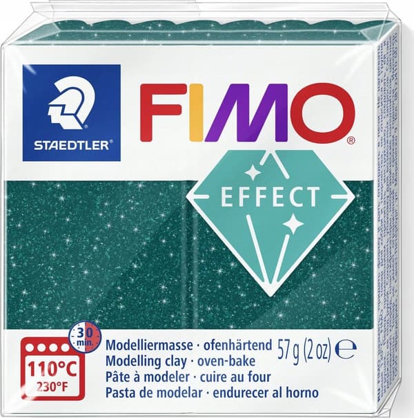 FIMO Mod.Masse Effect 57g Galaxy grøn detail