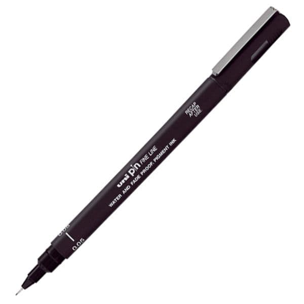 FINELINER UNI PIN-200 0.05 MM SVART