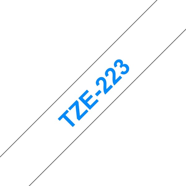 Brother TZe-223 - 9 mm - blå på hvid
