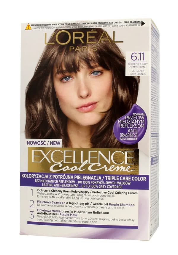 L'Oreal Professionnel Hårfärgningskräm Exellence 6.11 Ultra Ask Mörkblond