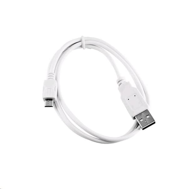 Kabel USB C-Tech USB-A - microUSB 2 m Hvid (CB-USB2M-20W)