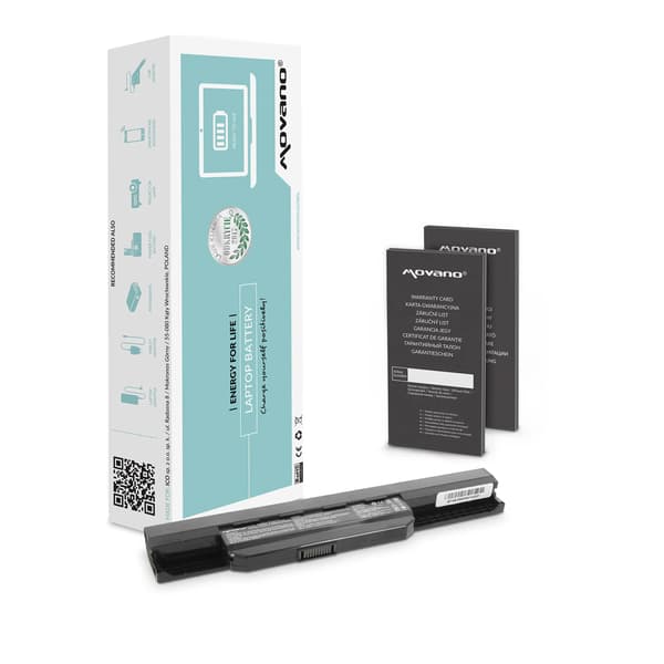 Movano batteri til Asus A53, K53 notebook (10.8V-11.1V) (4400 mAh)