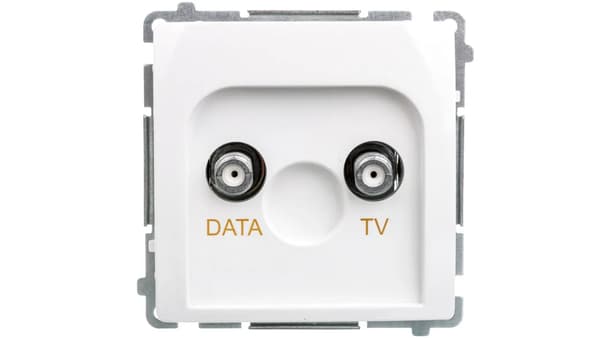 Contact-Simon Pistorasia Simon Basic TV-DATA tyyppi F valkoinen (BMAD1.01/11)