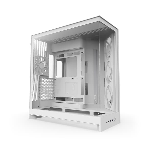 Kotelo NZXT H9 Flow RGB (2025) Täysin valkoinen