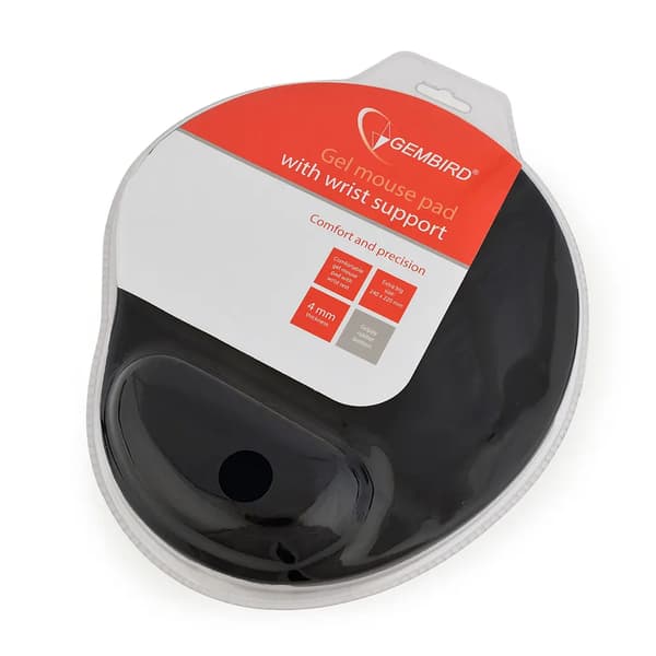 MUSEMÅTTE GEMBIRD GEL SORT /ERGOPAD