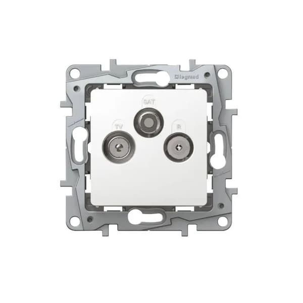 NILOE RTV-SAT Antennestikdåse 1,5 dB hvid 764563