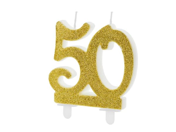 Party Deco Tårta för 50 bitar med fast glitter - 1 st universal