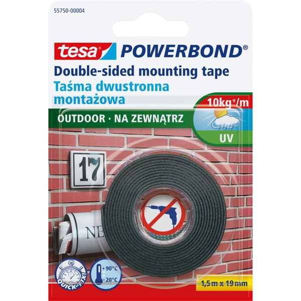 Tape montering.tostrenget.pian.ud.1.5m:19mm (h5575004) pro