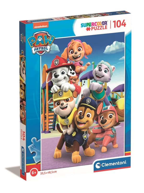 Puslespil 104 Super Color Paw Patrol