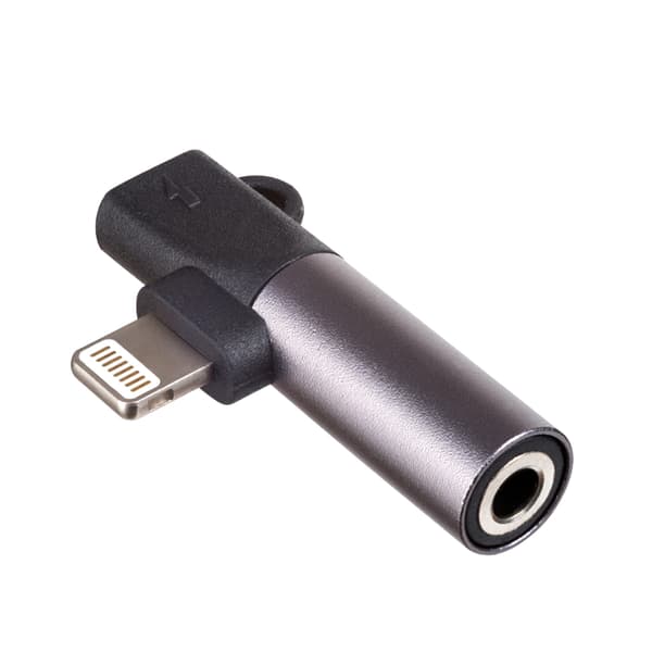 Adapter AK-AD-63 Lightning / Lightning / Jack 3.5mm
