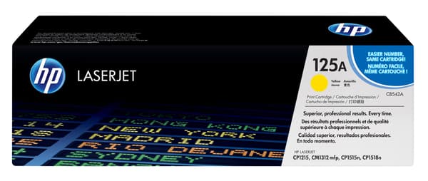 HP 125A - gul - original - LaserJet - tonerpatron (CB542A)
