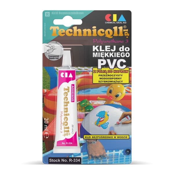 Liima pehmeälle PVC:lle 20ml technicqll