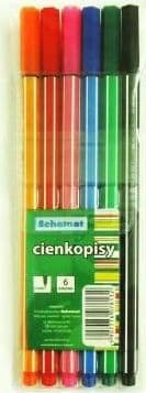 Fineliners 0,4 mm 6 färger
