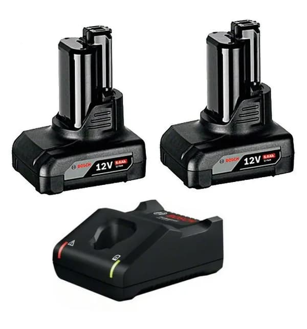 Bosch 2x 6,0 Ah, GAL 12V-40 -akku
