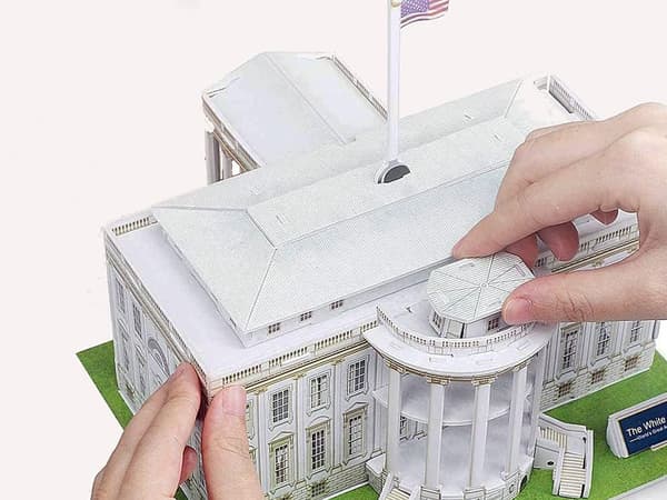3D-pussel Vita huset av de berömda byggnaderna ZA2529