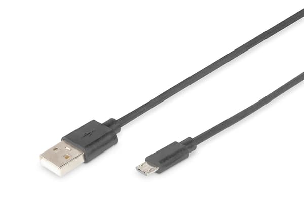 DIGITUS USB-kabel DB-300127-018-S - USB-A / Micro-USB - 1,8 m
