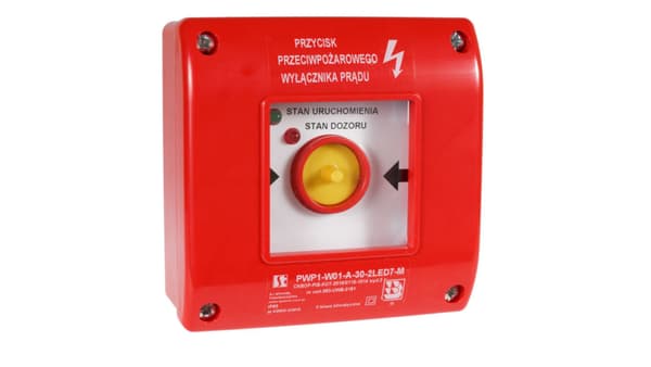 Rop Ytmonterad Antiknapp Med IP65 LED PWP1-W01-A-11-2LED7
