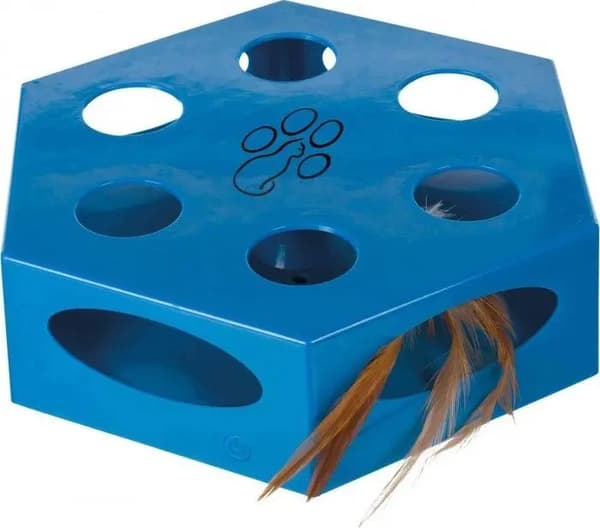 Trixie Vridfjäder av plast? 22 cm, blå