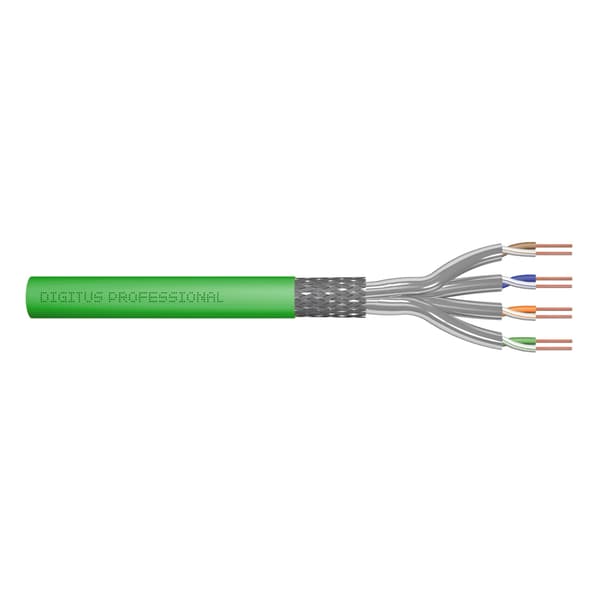 DIGITUS Installationskabel CAT 8.2 S/FTP - Simplex - Dca - 100 m