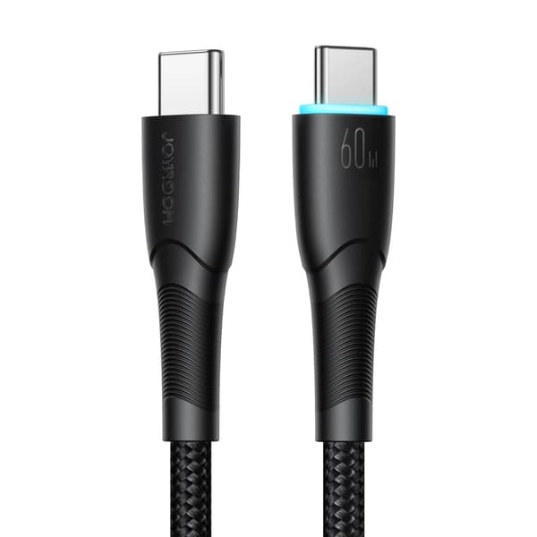 Joyroom Starry Series SA32-CC3 USB-C / USB-C Kabel 60W 1m - sort