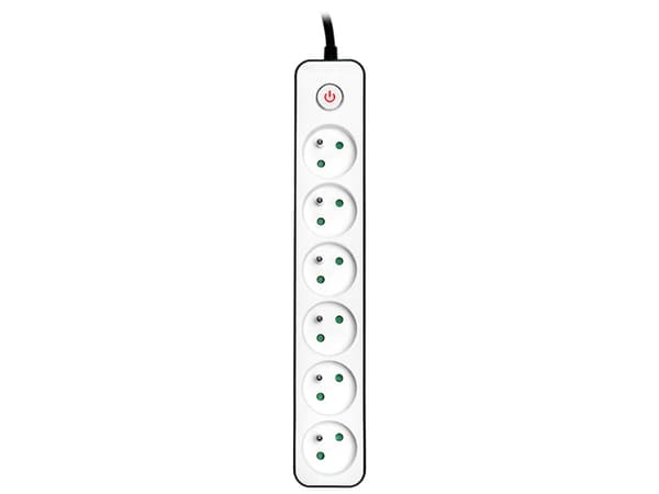 TRACER Zebra stikdåse 1,5 m 6 stik