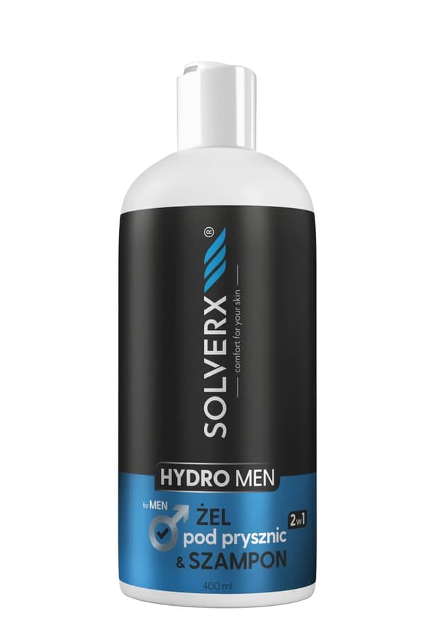 Solverx Men Hydro Gel & Schampo 2in1 400ml