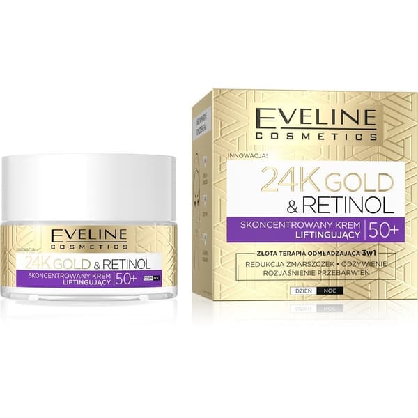 Eveline Gold & Retinol Creme 50+ Opstrammende