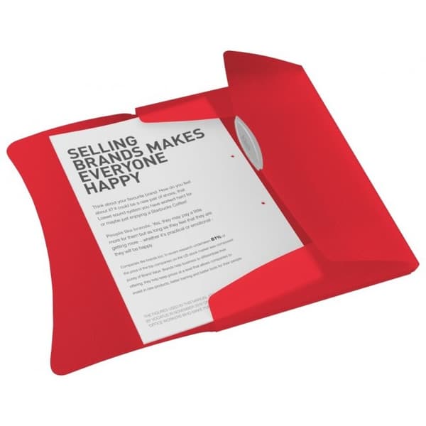 Esselte Mappe med elastik VIVIDA Rød (624042)