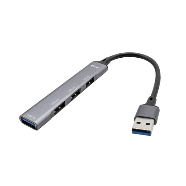 i-Tec USB 3.0 Metall HUB - hubb - 4 portar