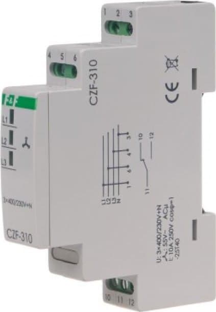 F&F Mikroprocessor Förfall och Fas Asymmetri Sensor Sann RMS CZF-310-TRMS