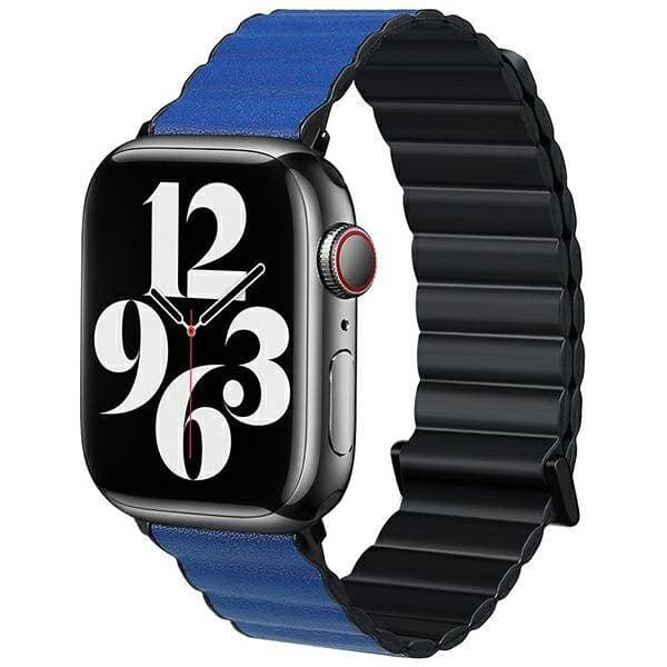 Beline Rem Apple Watch Magnetic Pro 38/40/41mm sort/blå sort/blå æske
