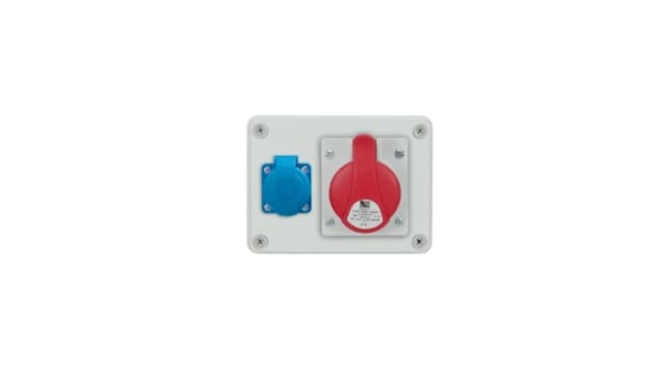Stationär kopplingsutrustning R-BOX 150 1x16A/4P 1x250V IP44 B.1202