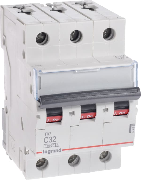 Strømstik 3P C 32A 10kA AC S313 TX3 404225