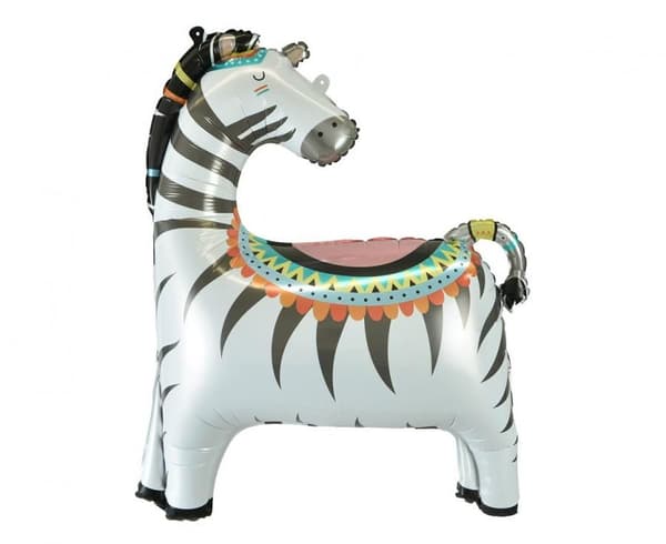 Folieballong Zebra, 58x73 cm